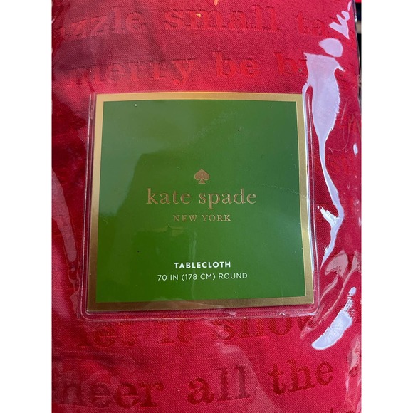 kate spade Other - Kate Spade ALL THE TRIMMINGS Tablecloth 70" Round